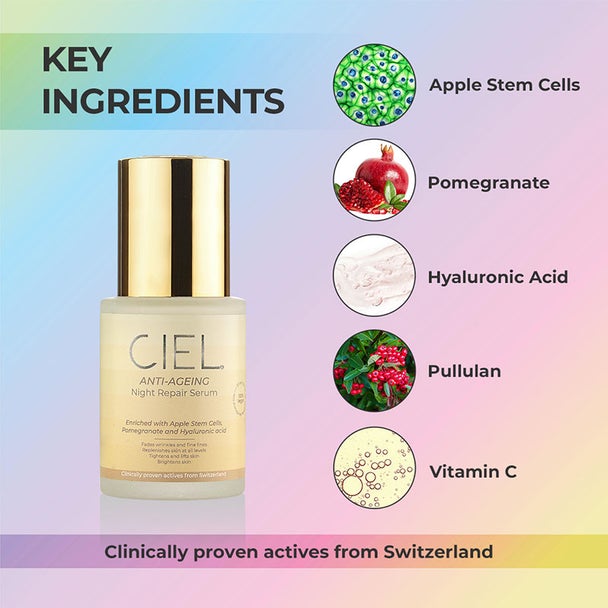 Anti Ageing Night Repair Serum ingredients 