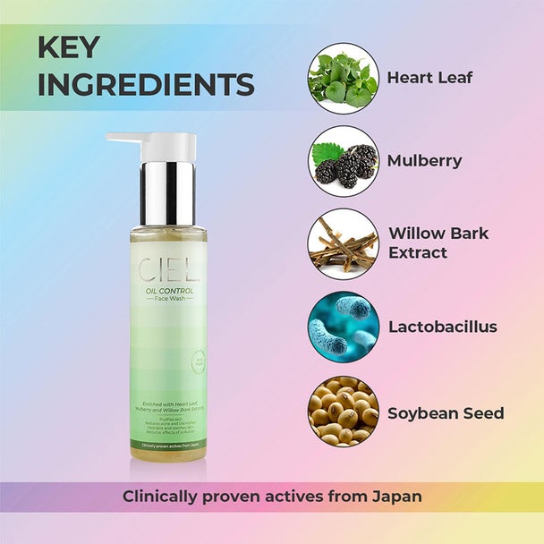 CIEL Oil Control Face Wash Ingredients 