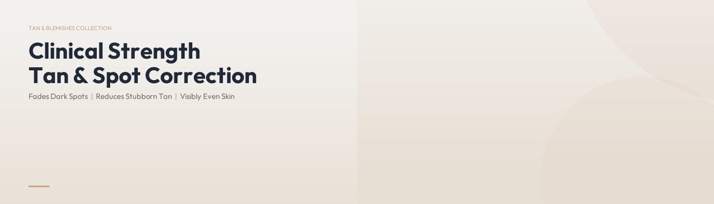 Tan & Blemishes banner